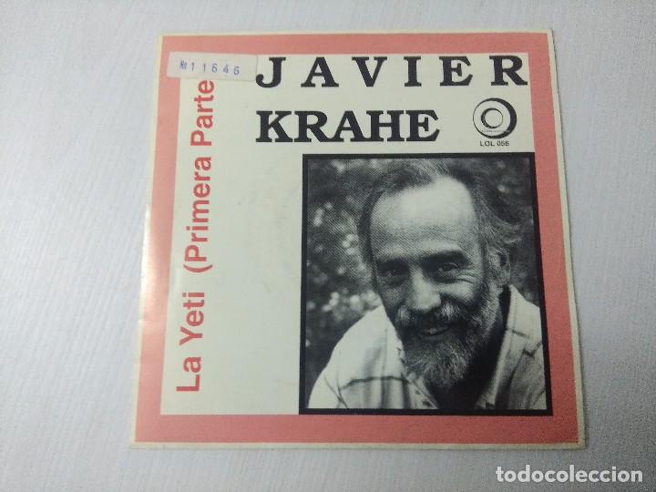 Discos de vinilo: JAVIER KRAHE/LA YETI/SINGLE PROMOCIONAL. - Foto 1