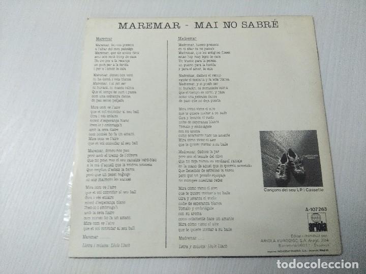 Discos de vinilo: LLUIS LLACH/MAREMAR/SINGLE PROMOCIONAL. - Foto 3