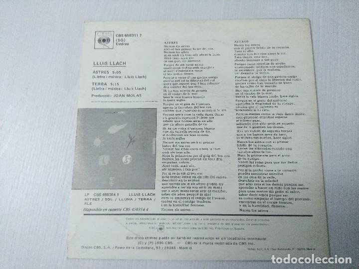Discos de vinilo: LLUIS LLACH/ASTRES/SINGLE PROMOCIONAL. - Foto 3