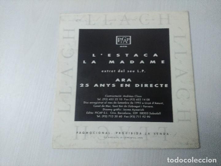 Discos de vinilo: LLUIS LLACH/LESTACADA/SINGLE PROMOCIONAL. - Foto 3