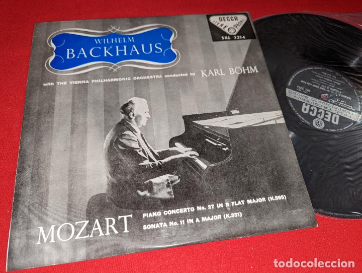 Disques de vinyle: VIENA Dir;Bohm WILHELM BACKAUS piano MOZART piano concert 27/Sonata 11 LP 1960 Decca SXL2214 SPAIN