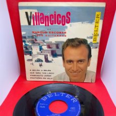 Discos de vinilo: MANOLO ESCOBAR - VILLANCICOS - A BELEN A BELEN +3 - SPAIN EP 7” BELTER 1962