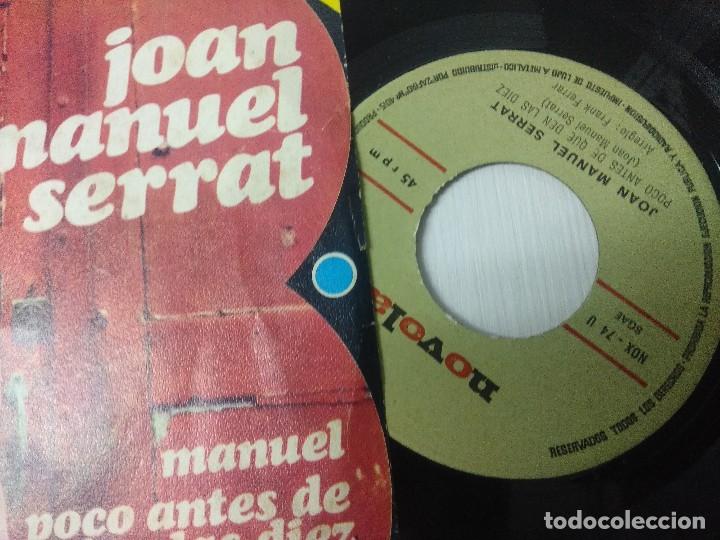 Discos de vinilo: SERRAT/MANUEL/SINGLE. - Foto 2