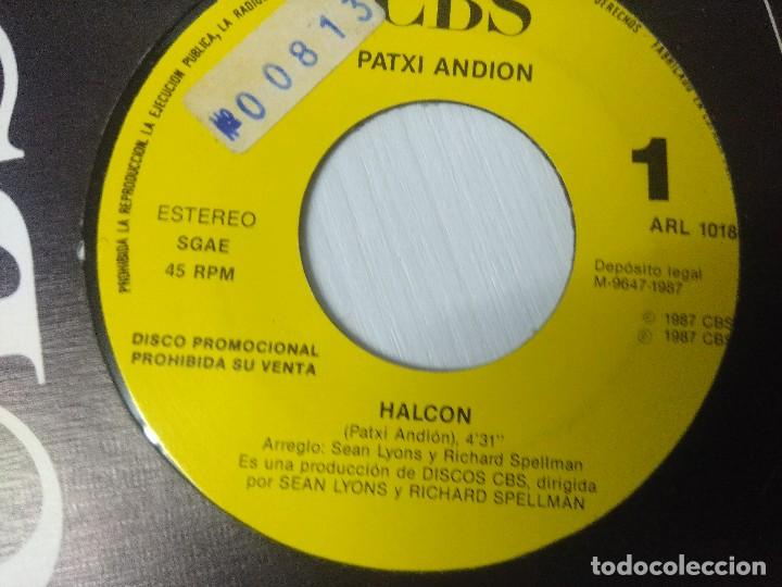 Discos de vinilo: PATXI ANDION/HALCON/SINGLE PROMOCIONAL. - Foto 2