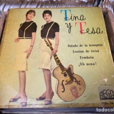 Discos de vinilo: TINA Y TESA BALADA DE LA TROMPETA TOMBOLA EP VINILO DISCO. Lote 310556313