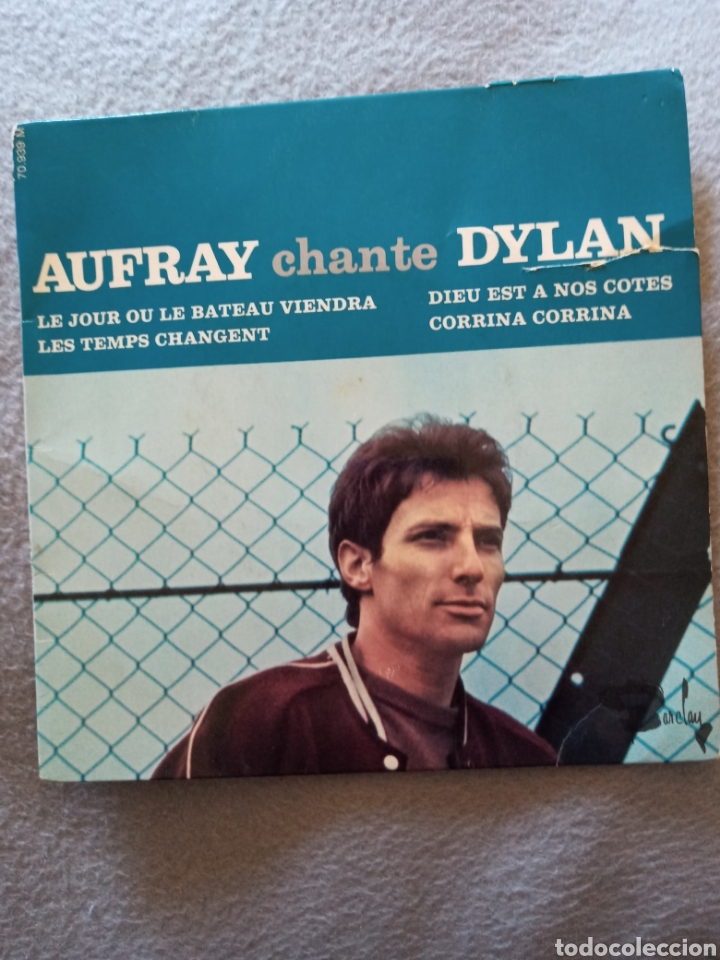 Discos de vinilo: Hugues Aufray-Aufray chante Dylan..disco vinilo EP - Foto 1