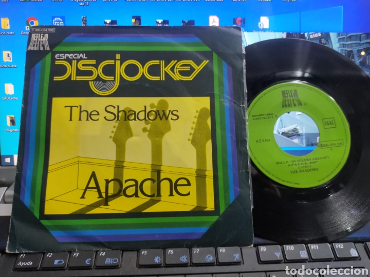 Discos de vinilo: The shadows single apache Espa&ntilde;a 1977 - Foto 1