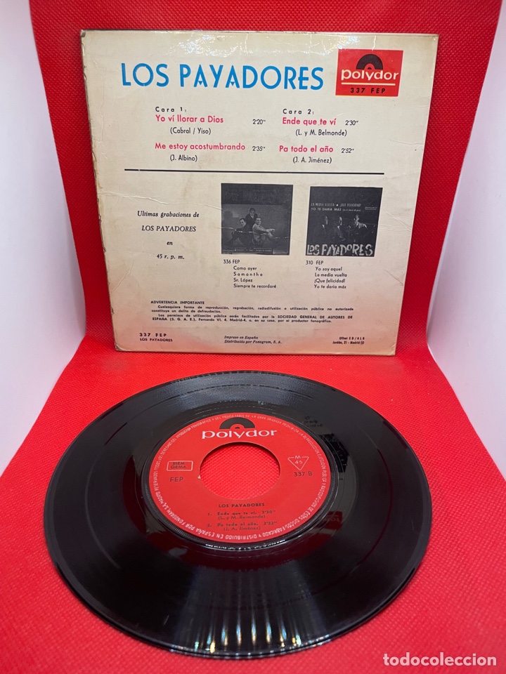Discos de vinilo: Los Payadores - Yo Vi Llorar A Dios - 1966 - Foto 2