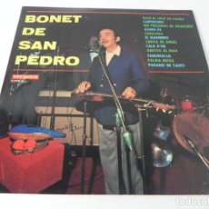 Discos de vinilo: LP BONET DE SAN PEDRO (BAJO EL CIELO DE LAPALMA / CARPINTERO /...) VERGARA-1972. Lote 310658518