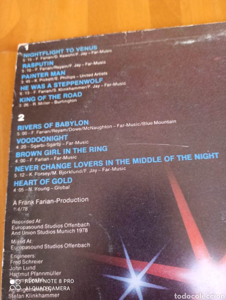 Discos de vinilo: Boney M. Night Flight to Venus - Foto 3