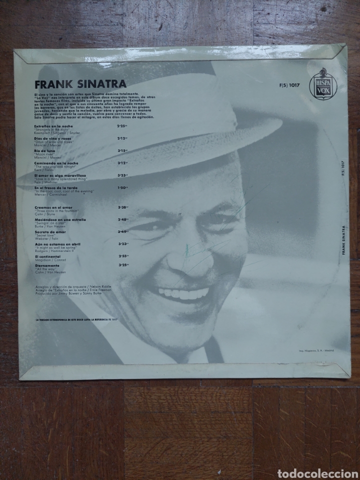 Discos de vinilo: Frank Sinatra - Extra&ntilde;os en la noche y otros &eacute;xitos de pel&iacute;culas - Foto 2