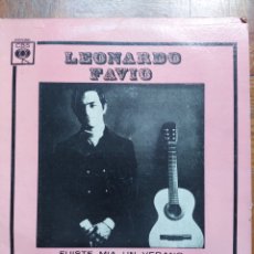 Discos de vinilo: LEONARDO FAVIO - FUISTE MÍA UN VERANO. Lote 310671033