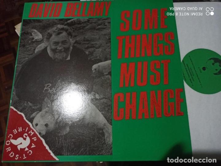 Discos de vinilo: DAVID BELLAMY - SOME THINGS MUST CHANGE - MAXI UK 88 SYNTH POP ELECTRO - Foto 1