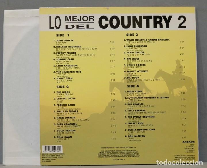 Discos de vinilo: 2 LP. LO MEJOR DEL COUNTRY 2 - Foto 2