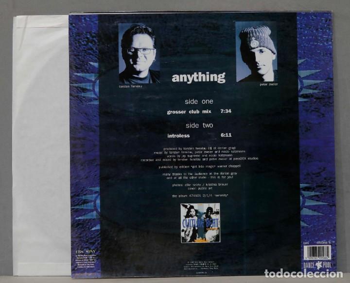 Discos de vinilo: MAXI SINGLE. CULTURE BEAT. ANYTHING - Foto 2