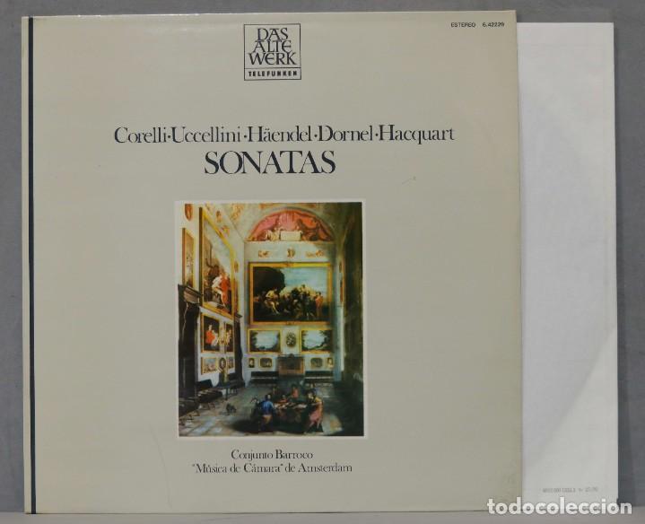 Discos de vinilo: LP. SONATAS. CORELLI, UCCELLINI, HAENDEL, DORNEL, HACQUART - Foto 1