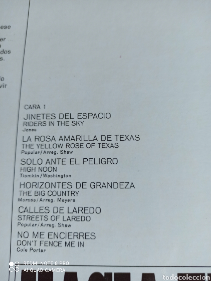 Discos de vinilo: Hacia el Oeste. Roland Shaw y su orquesta - Foto 3