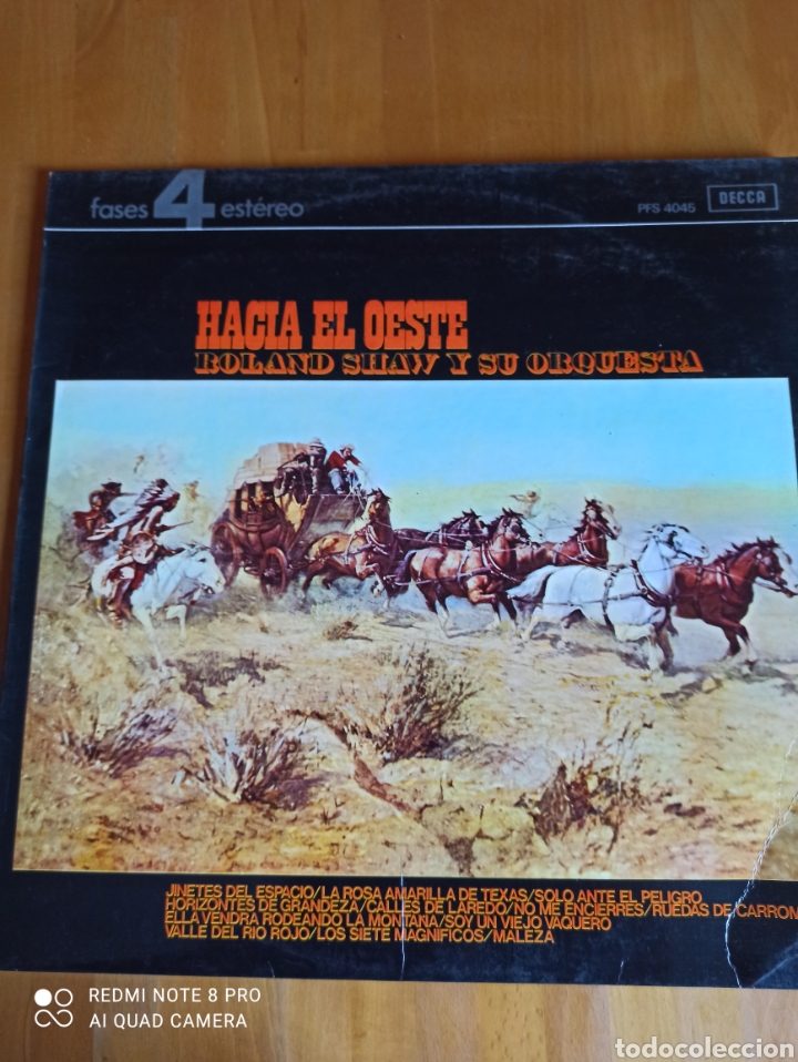 Discos de vinilo: Hacia el Oeste. Roland Shaw y su orquesta - Foto 1