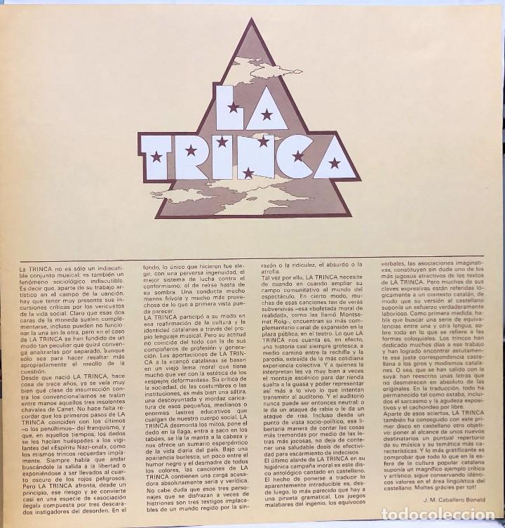Discos de vinilo: La Trinca - &iquest;Quesques&eacute; Se Merd&eacute;? - Foto 4