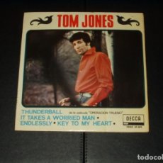 Discos de vinilo: TOM JONES EP THUNDERBALL DE LA PELICULA DE JAMES BOND OPERACION TRUENO