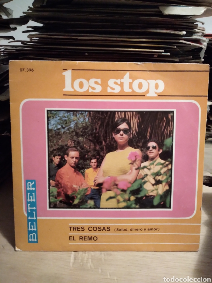 Discos de vinilo: Vinilo Single - LOS STOP &rdquo;TRES COSAS / EL REMO&rdquo; ES.67 - Foto 1