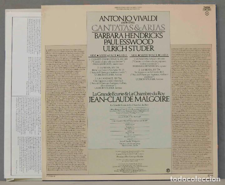 Discos de vinilo: LP. Malgoire. Cantatas & Arias. VIVALDI - Foto 2