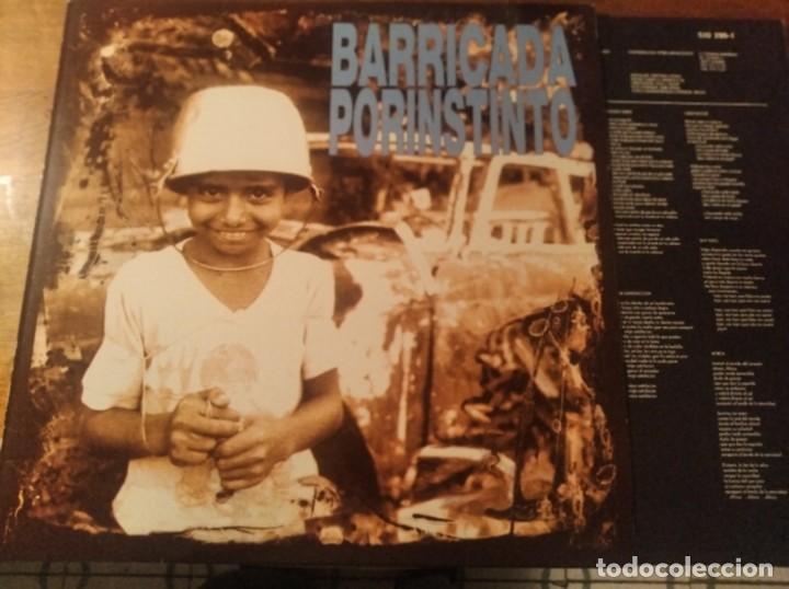 Discos de vinilo: BARRICADA - Por instinto ********* LP ESPA&Ntilde;OL 1991 IMPECABLE - Foto 1