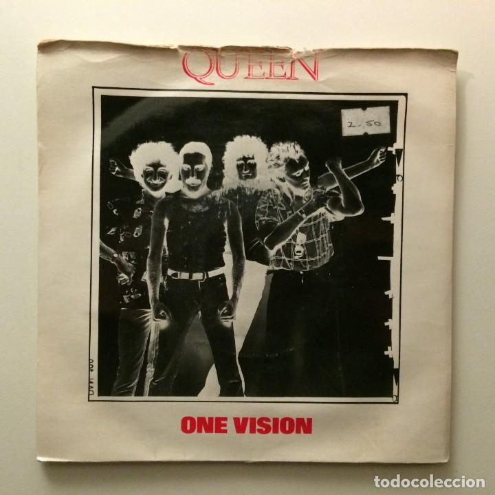 Discos de vinilo: Queen &ndash; One Vision / Blurred Vision , UK 1985 EMI - Foto 1