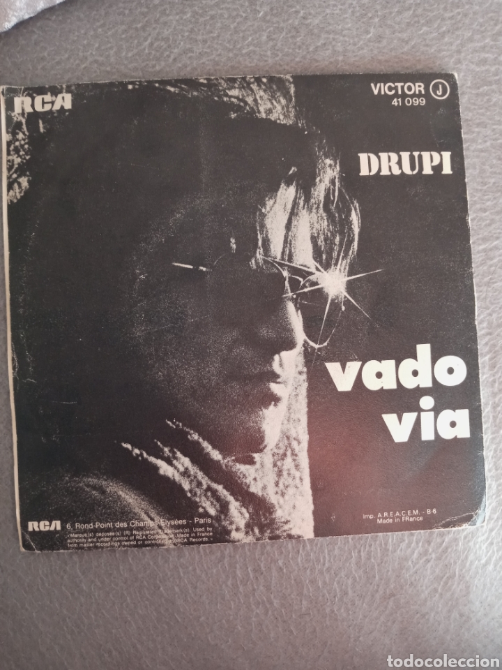 Discos de vinilo: Drupi-vado via..disco vinilo single - Foto 2