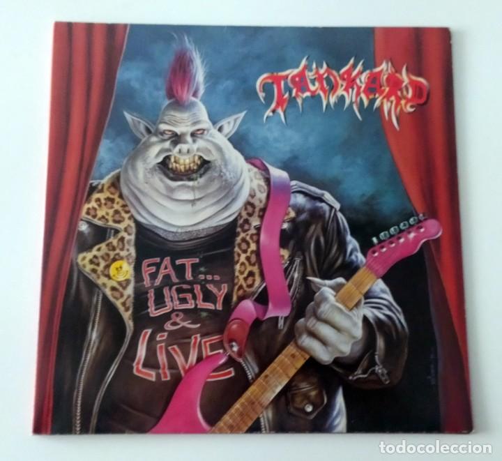 Discos de vinilo: LP TANKARD - FAT, UGLY & LIVE - Foto 1