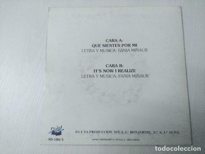 Discos de vinilo: FANIA/QUE SIENTES POR MI/SINGLE. - Foto 3