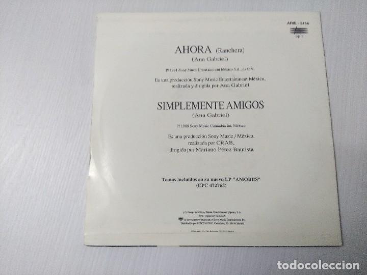 Discos de vinilo: ANA GABRIEL/AHORA/SINGLE. - Foto 3