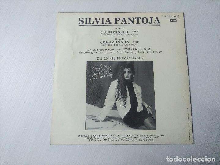 Discos de vinilo: SILVIA PANTOJA/CUENTASELO/SINGLE. - Foto 3