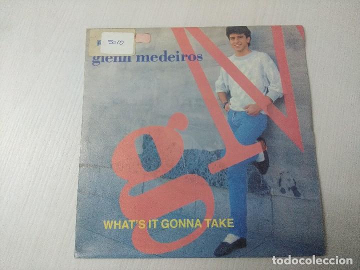 Discos de vinilo: GLENN MADEIROS/WHATS IT GONNA TAKE/SINGLE. - Foto 1