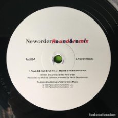 Discos de vinilo: NEWORDER ‎– ROUND&REMIX, UK 1989 FACTORY. Lote 310985308