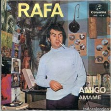 Disques de vinyle: RAFA CON LOS COCKTAIL / AMIGO / AMAME (SINGLE COLUMBIA PROMO 1968). Lote 311029743