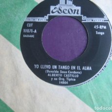 Discos de vinilo: ALBERTO CASTILLO - YO LLEVO UN TANGO EN EL ALMA +1 - SG ODEON CUBA - TANGOS ARGENTINA CLASICOS. Lote 311036378