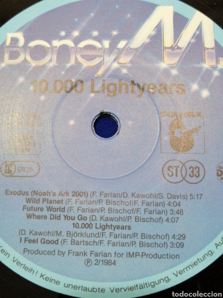 Discos de vinilo: BONEY M. TEN THOUSAND LIGHTYEARS - Foto 9