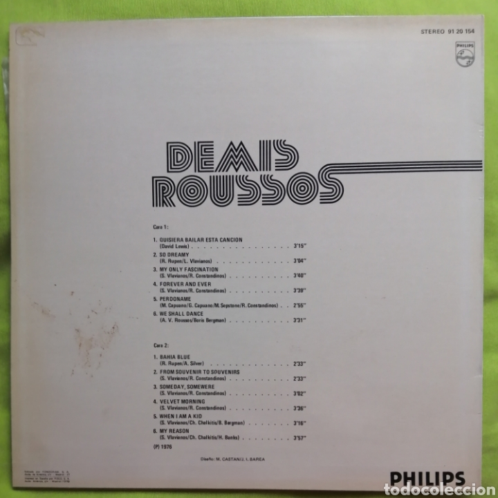 Discos de vinilo: SUPER DEMIS ROUSSOS LP vinilo - Foto 2