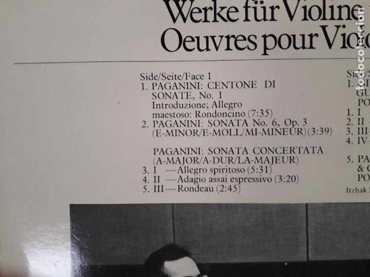 Discos de vinilo: Itzhak perlman & john Williams - duo - Foto 4
