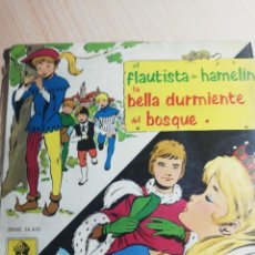 Disques de vinyle: EL FLAUTISTA DE HAMELIN / LA BELLA DURMIENTE DEL BOSQUE - EP 1961 ODEON - CUENTOS. Lote 311119798