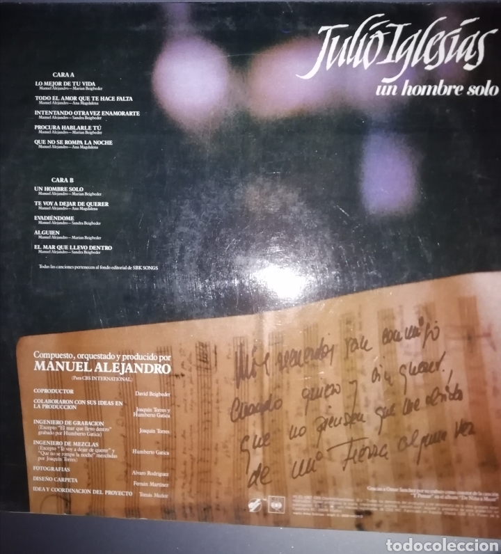 Discos de vinilo: Julio Iglesias LP - Foto 2