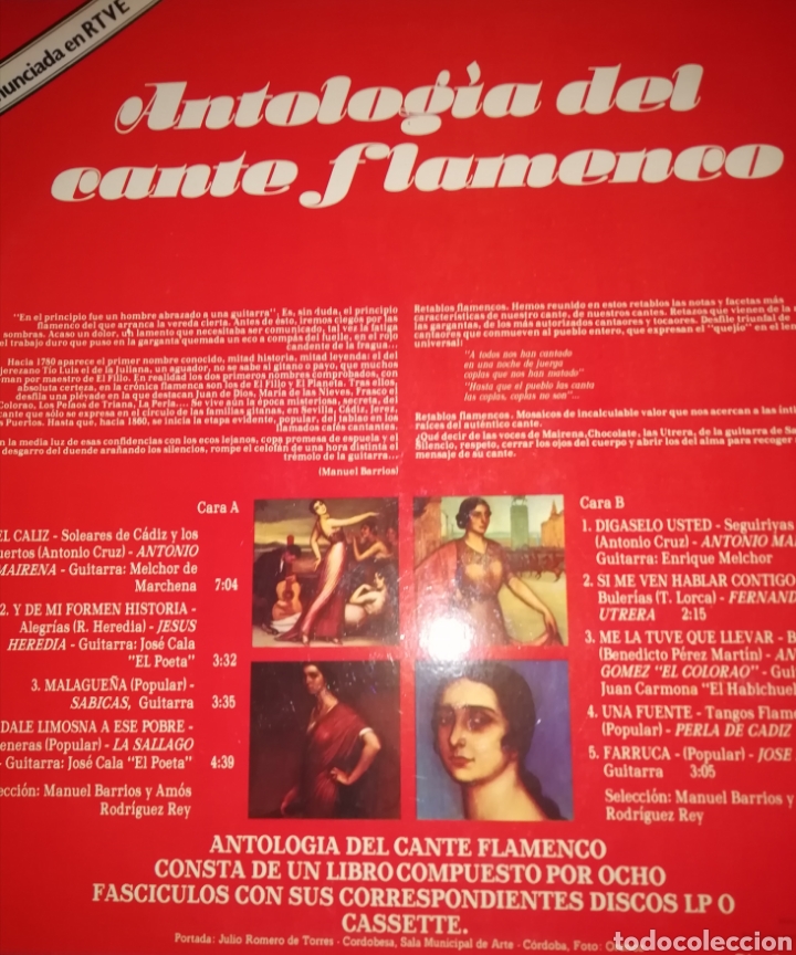 Discos de vinilo: Antolog&iacute;a flamenca - Foto 2