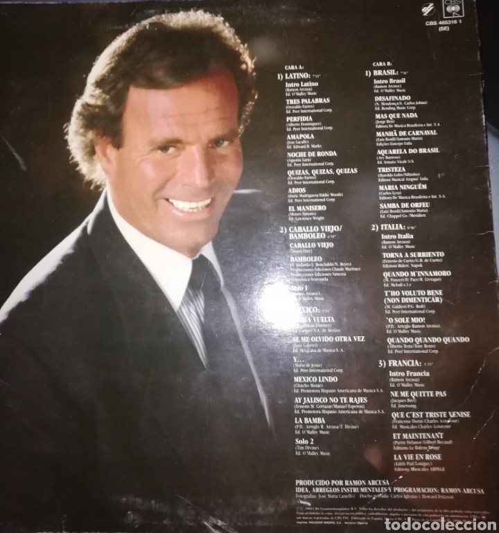Discos de vinilo: Julio Iglesias LP - Foto 2