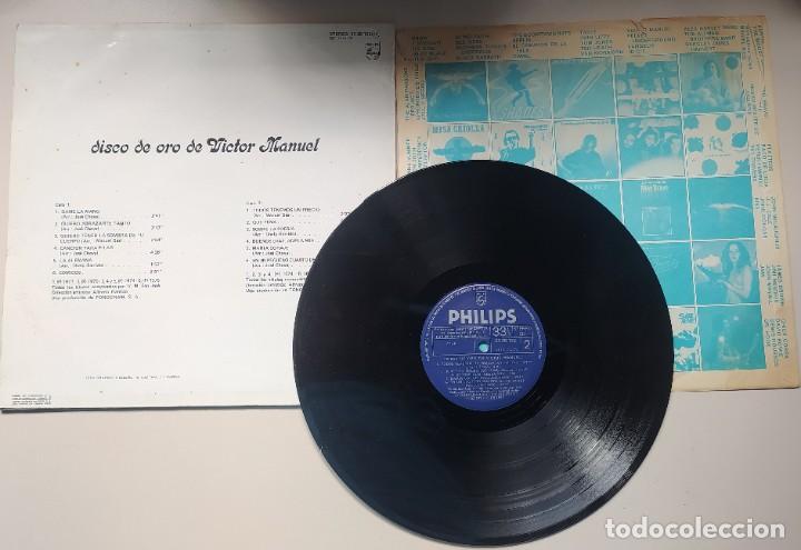Discos de vinilo: DISCO DE ORO DE VICTOR MANUEL - LP 1976 PHILIPS - Foto 2