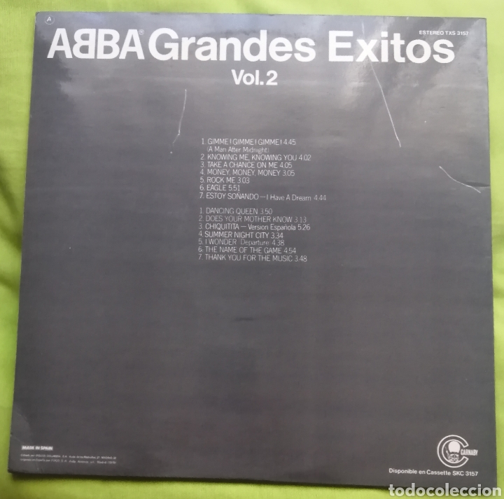 Discos de vinilo: ABBA Grandes &eacute;xitos vol. 2 - Foto 2