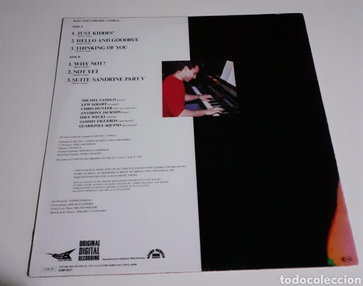 Discos de vinilo: Michel Camilo, Dave Weckl, Anthony Jackson...Why not - Foto 2