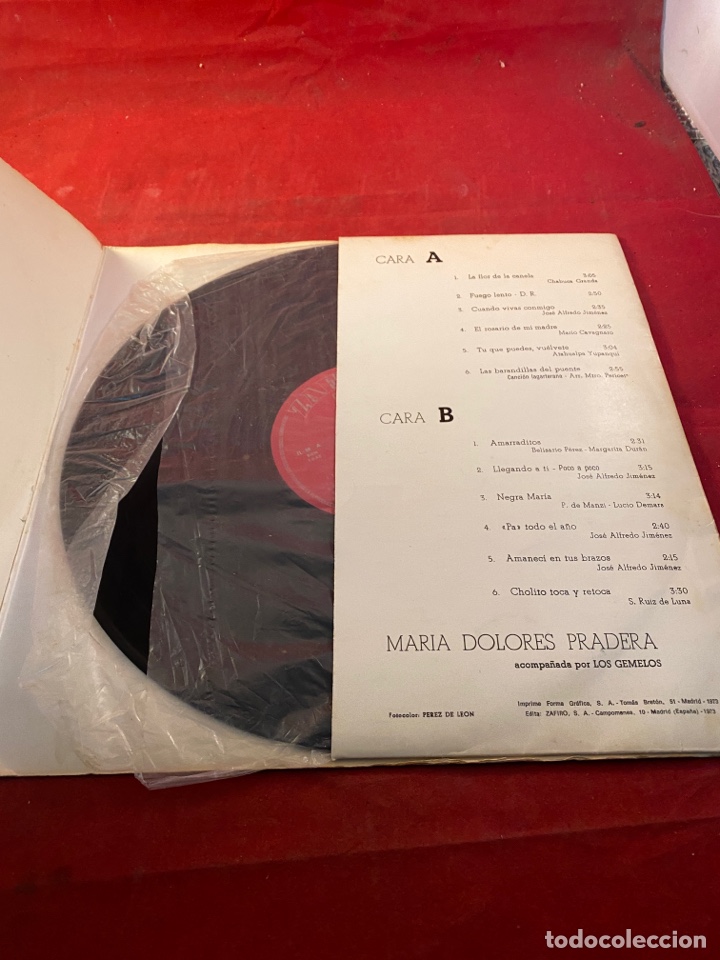 Discos de vinilo: MAR&Iacute;A DOLORES PRADERA - Foto 2