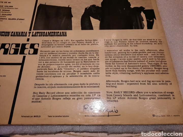 Discos de vinilo: Borges. MUY ESCASO - Foto 5