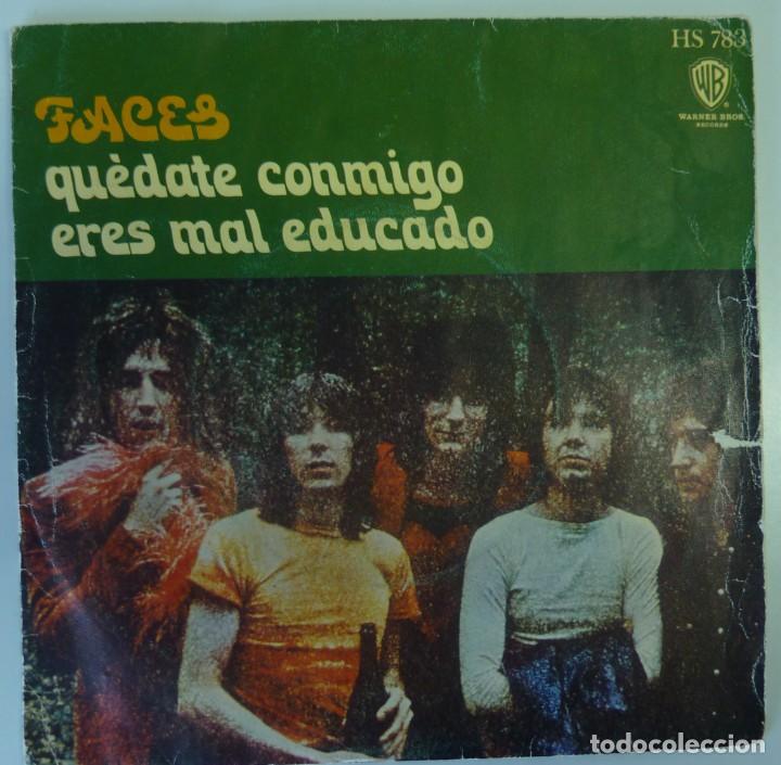 Discos de vinilo: FACES // QUEDATE CONMIGO // 1972 // SINGLE - Foto 1